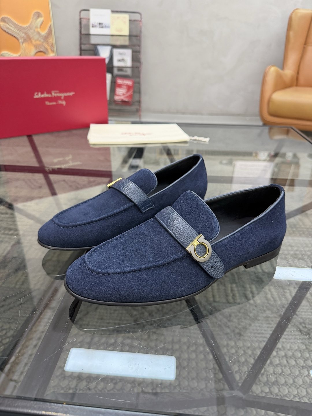 Men's Ring Detail Slip-On Loafers — hero