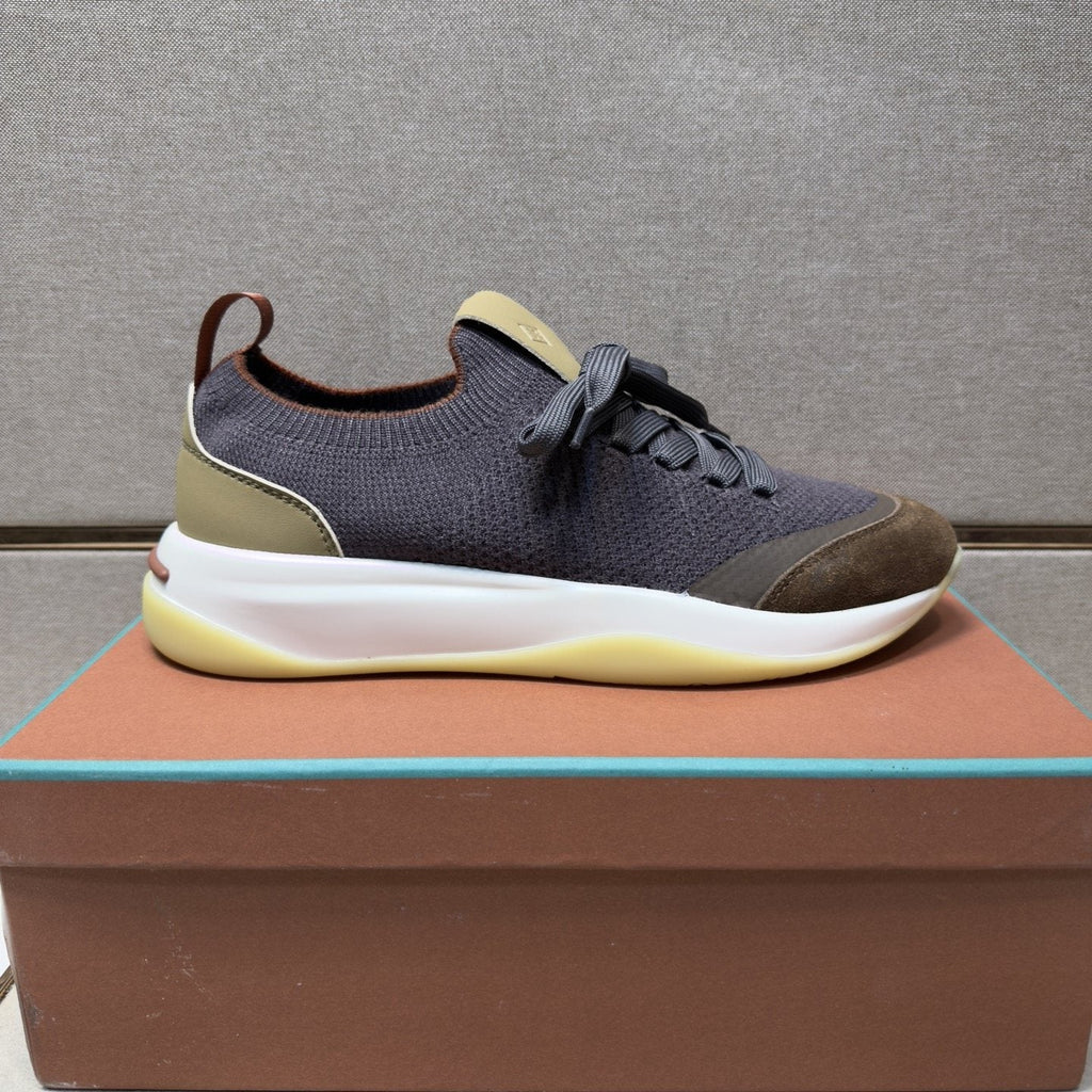 Loro Piana Mesh Low-Top Sneakers — side