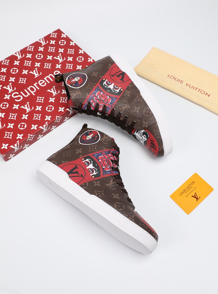 Animal Graphic High-Top Sneakers — side