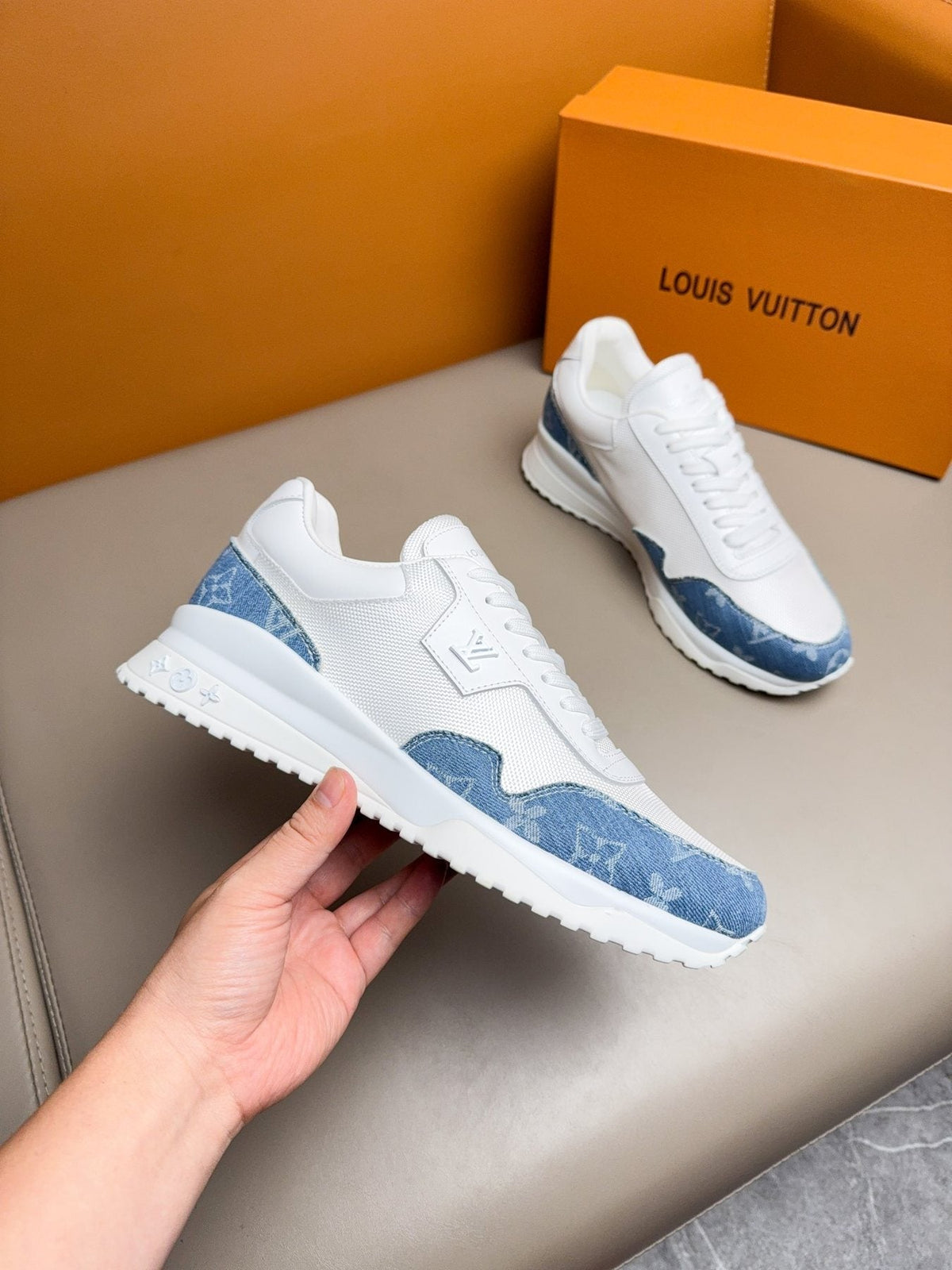 Louis Vuitton Patterned Low-Top Sneakers — side