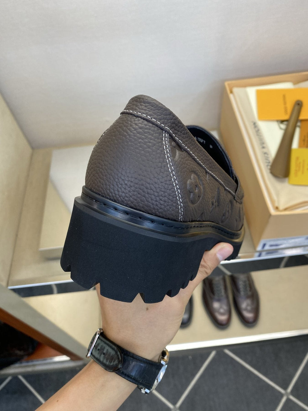Louis Vuitton Metal Hardware Loafers — side